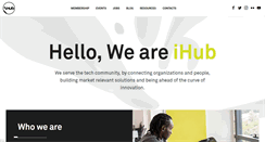 Desktop Screenshot of ihub.co.ke
